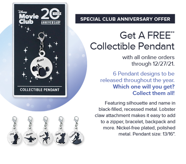 Get A FREE** Collectible Pendant