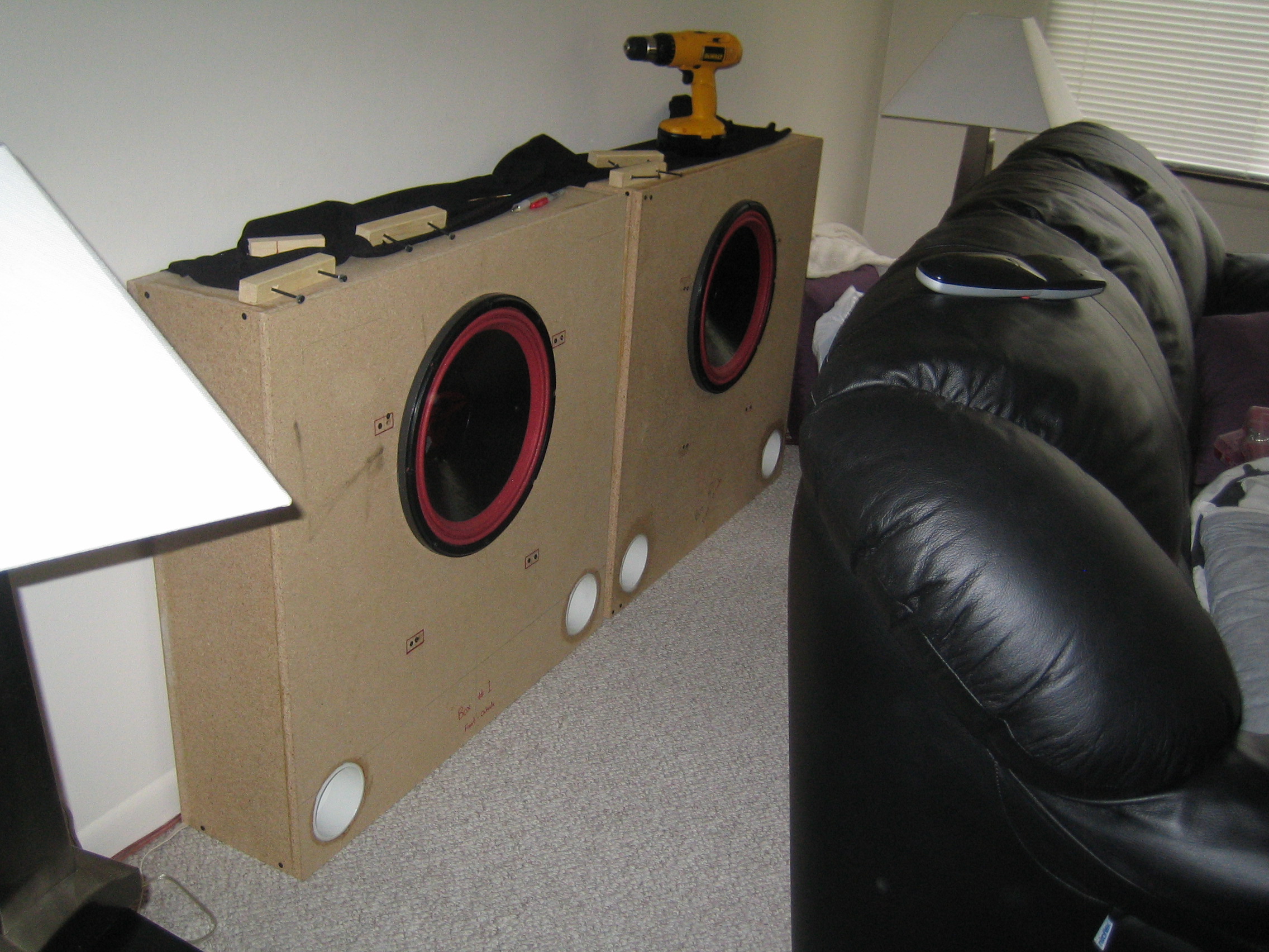 Add car subwoofers to Home theater Members' Theaters, HT Projects