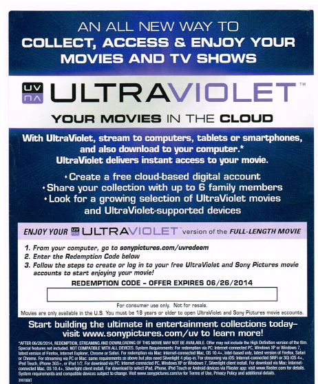 ultraviolet digital copy