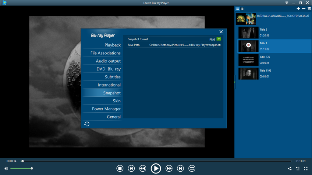 Free Leawo Blu-ray Player 1.9.5.0. Snapshot; Shift+S option 03.png