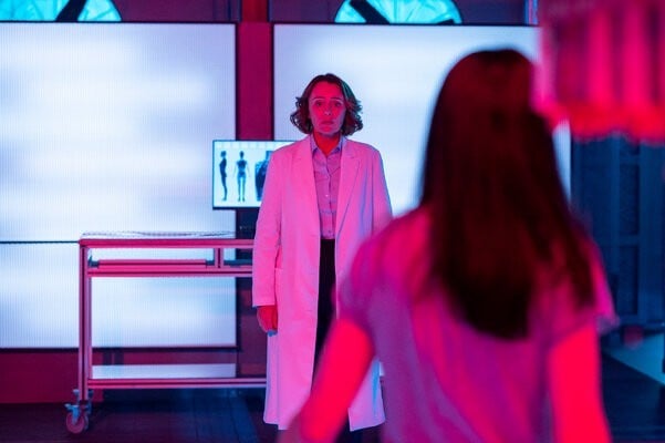 Keeley Hawes - Orphan Black: Echoes _ Season 1, Episode 1 - Photo Credit: Sophie Giraud/AMC Keeley Hawes - Orphan Black: Echoes _ Season 1, Episode 1 - Photo Credit: Sophie Giraud/AMC