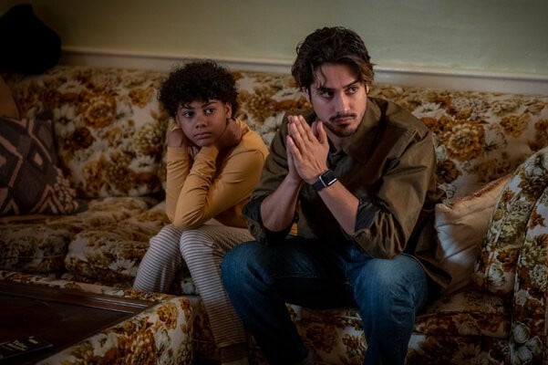 Zariella Langford as Charlie and Avan Jogia as Jack - Orphan Black: Echoes _ Season 1, Episode 1 - Photo Credit: Sophie Giraud/AMC Zariella Langford as Charlie and Avan Jogia as Jack - Orphan Black: Echoes _ Season 1, Episode 1 - Photo Credit: Sophie Giraud/AMC