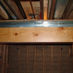 Was the Steel beam I turned into an Look Alike Oak Beam..