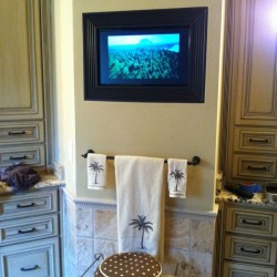 Bathroom TV Install