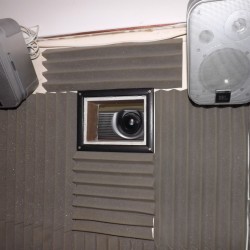 Projection port window