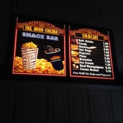 RYAN THEATER SNACK BAR SIGN