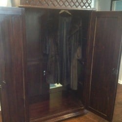 RYAN NARNIA WARDROBE OPEN W COAT