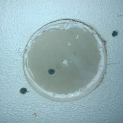 Patching test holes