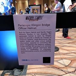 Periscopic Klingon Bridge Officer Helmet Description