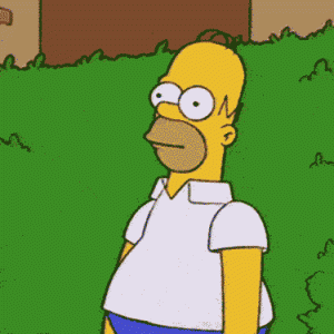 Homer Simpson Hiding.gif