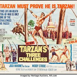 1963-Tarzan's Three Challenges-poster