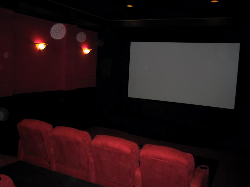 view of the screen
