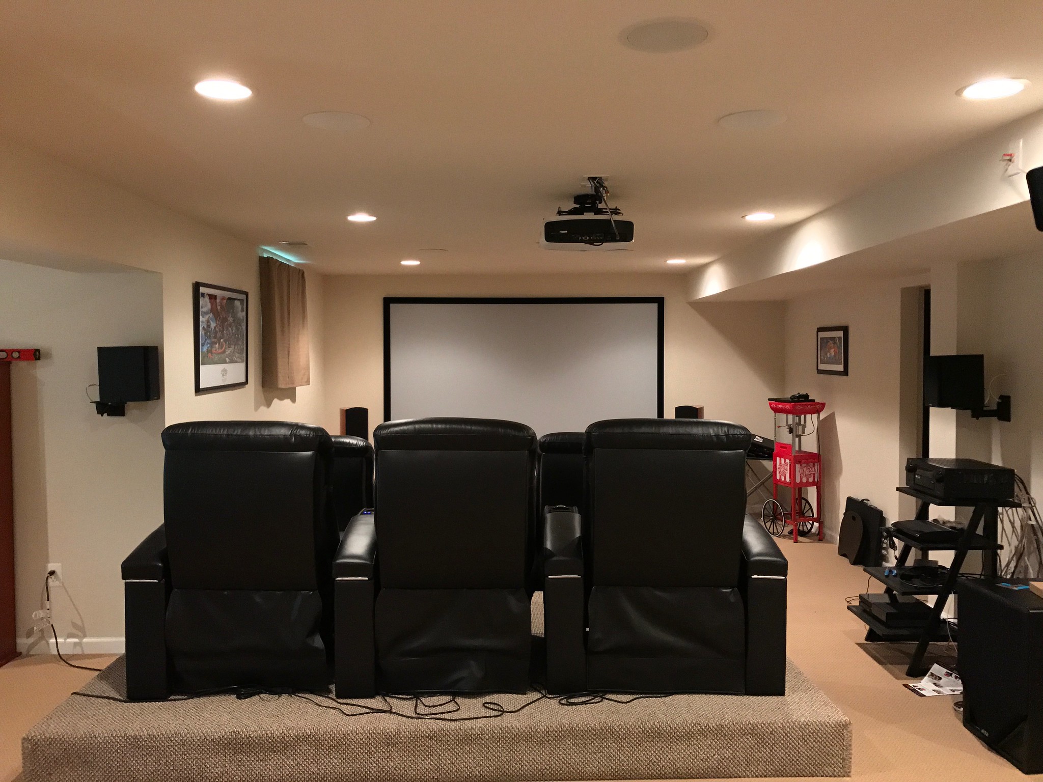 Dolby Atmos 7.1.4 (7.2.4) Setup  Home theater decor, Small home theaters, Home  theater design