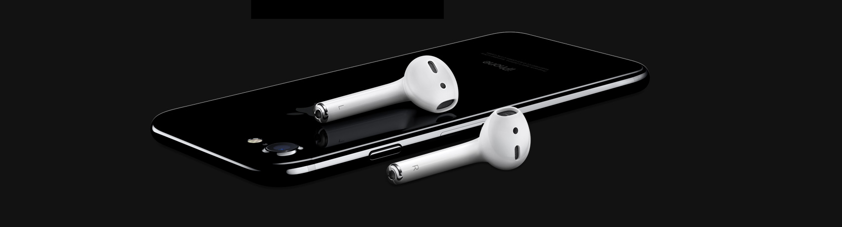 iPhone 7 with AirPods