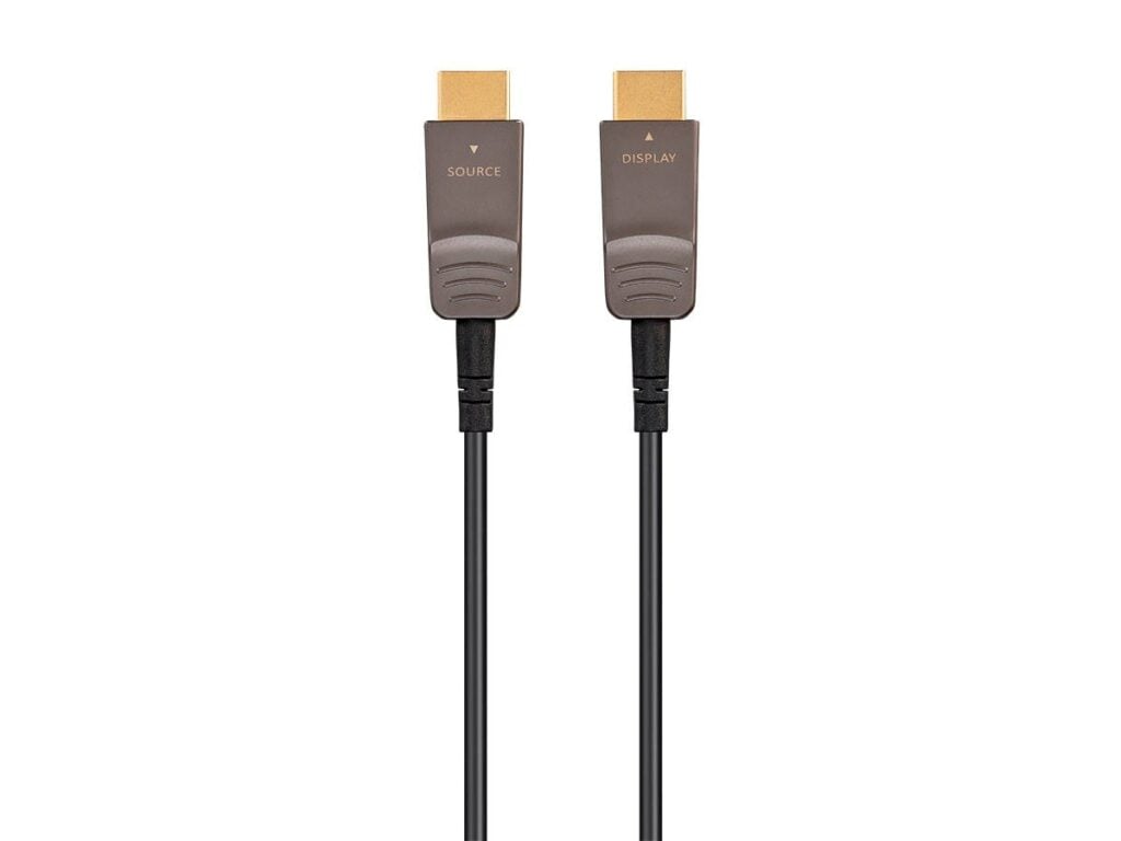 Monoprice SlimRun 8K Optical HDMI Cable Ends