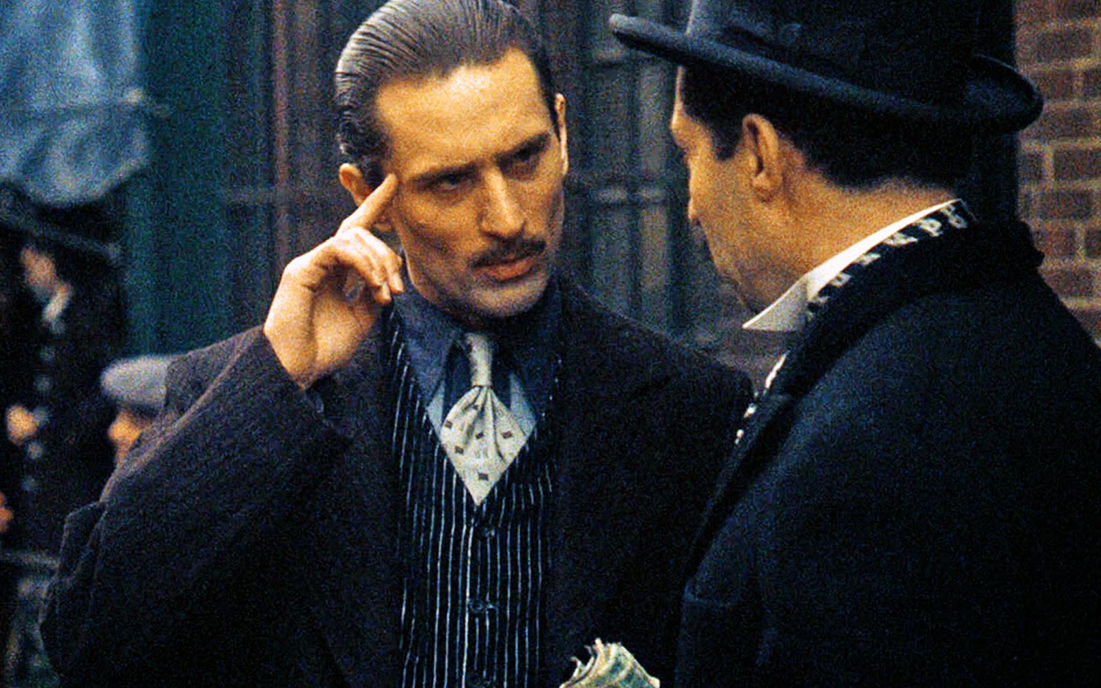 Italian conversation at Louie's between Michael and what's his name in