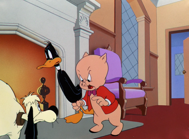 Looney Tunes Porky the Pig and Daffy Duck
