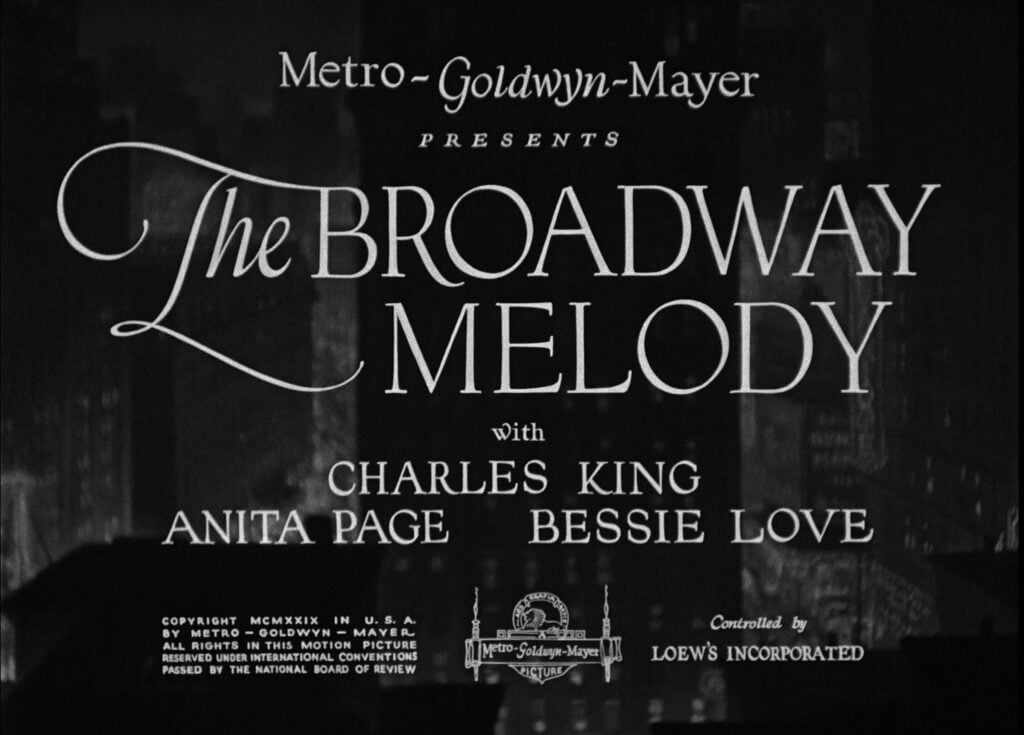 The Broadway Melody Blu Ray Review