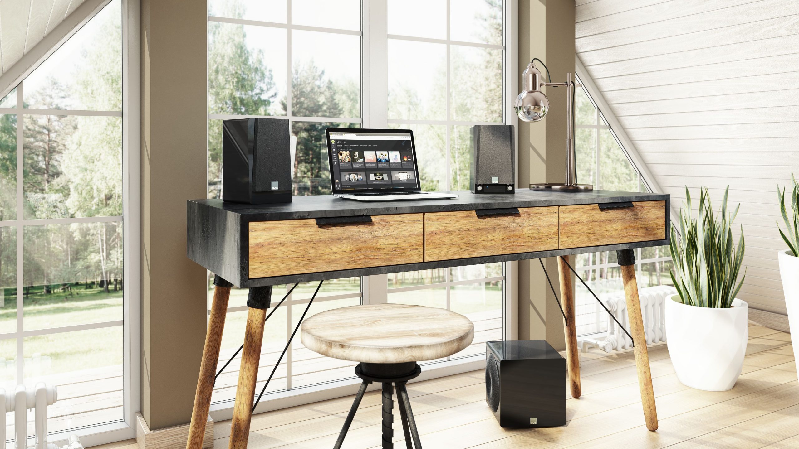 SVS 3000 Micro Subwoofer in room