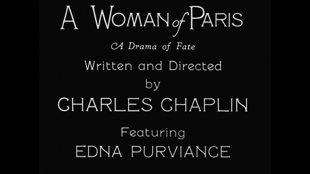 A Woman of Paris blu ray review